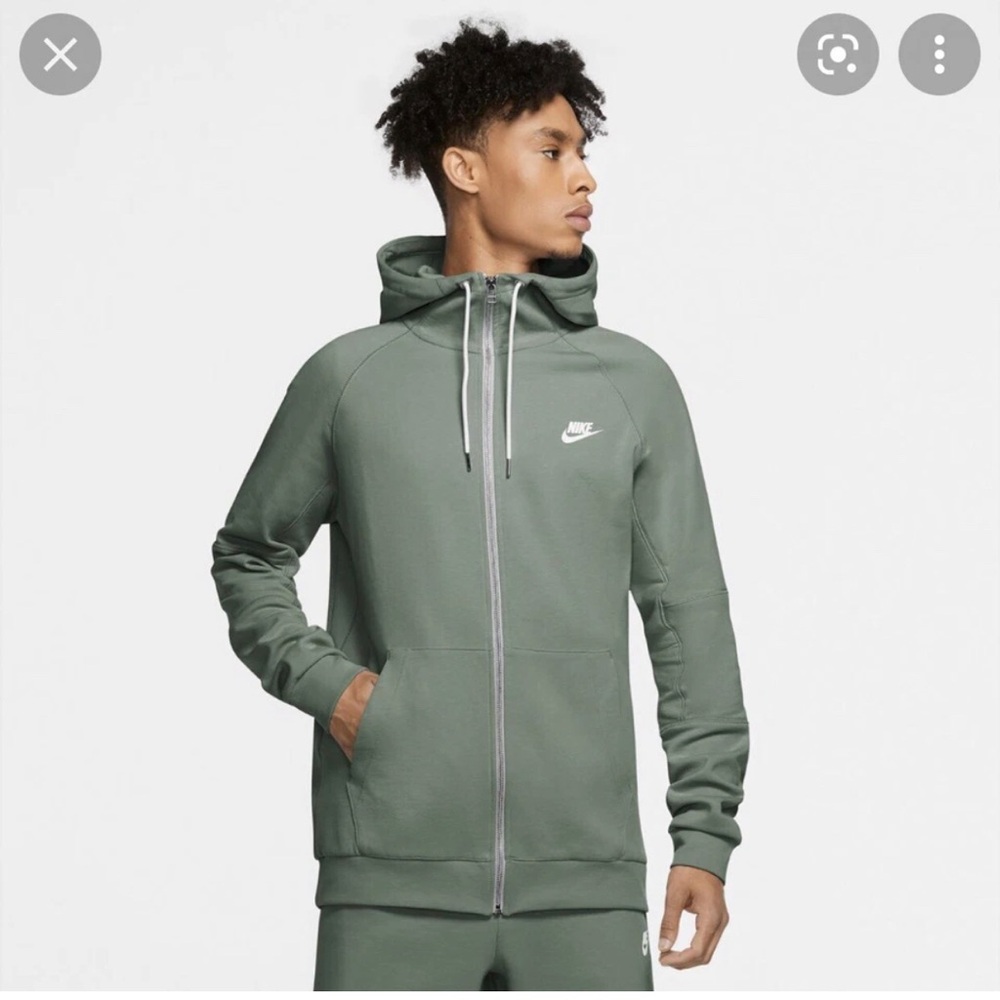Nike NSW Sportswear Modern Full Zip Hoodie Sage Green Medium NWOT